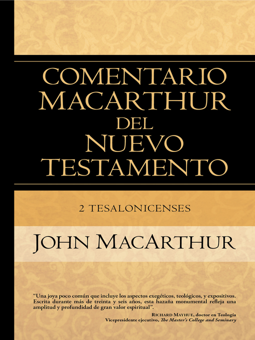 Title details for 2 Tesalonicense by John MacArthur - Wait list